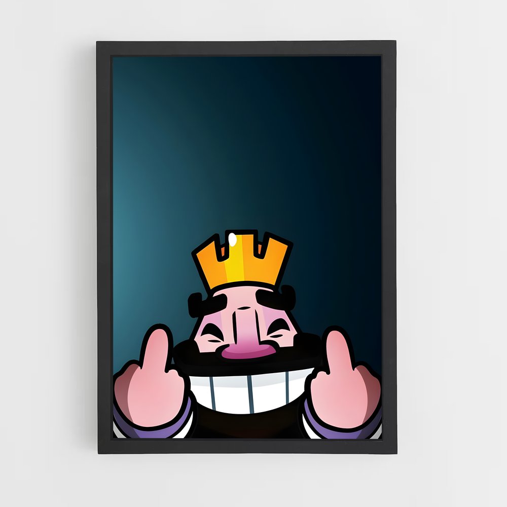 Poster Roi des Cartes – affiche Clash royale (vue 2)